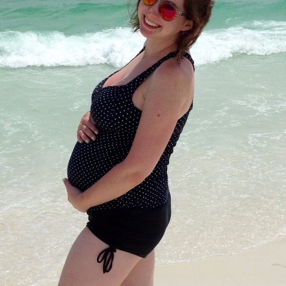 Motherhood Maternity Other - Motherhood Maternity Swimsuit Polka Dot Small N341